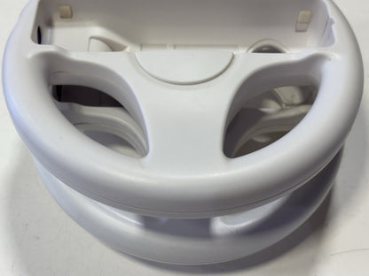 Set of 2x Wii Steering Racing Wheels White