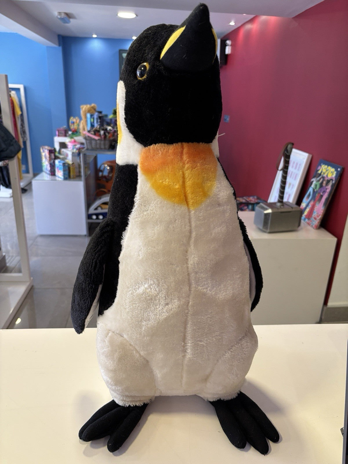 Melissa & Doug Large Standing Penguin Plush 26” Toy Nursery Accessory