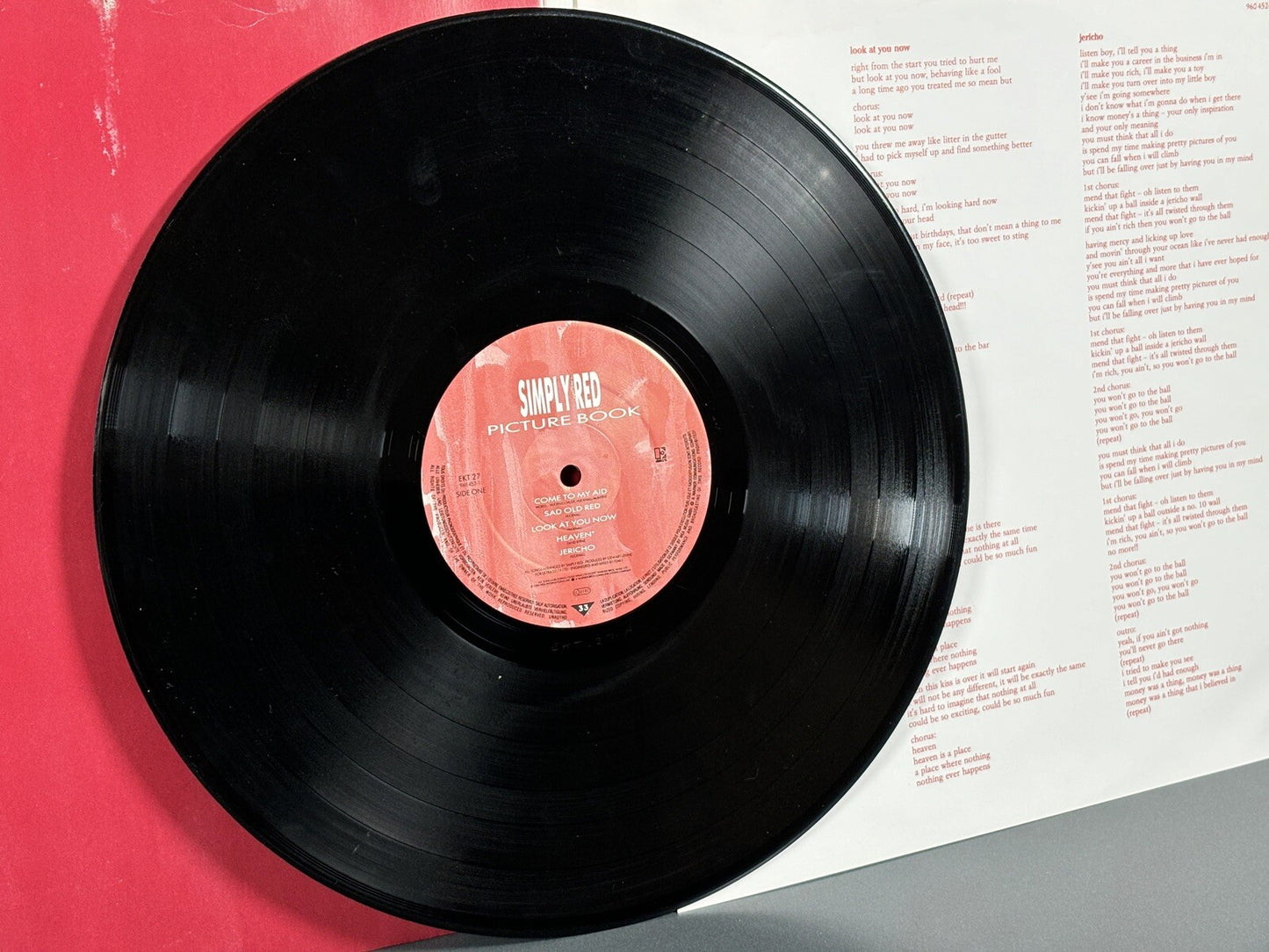 SIMPLY RED Picture Book 1985 UK Vinyl LP + INNER Holding Back The Years