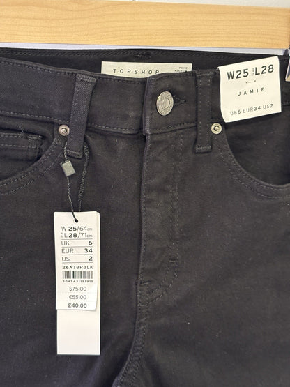 Topshop Petite Jamie Jeans W25 L28