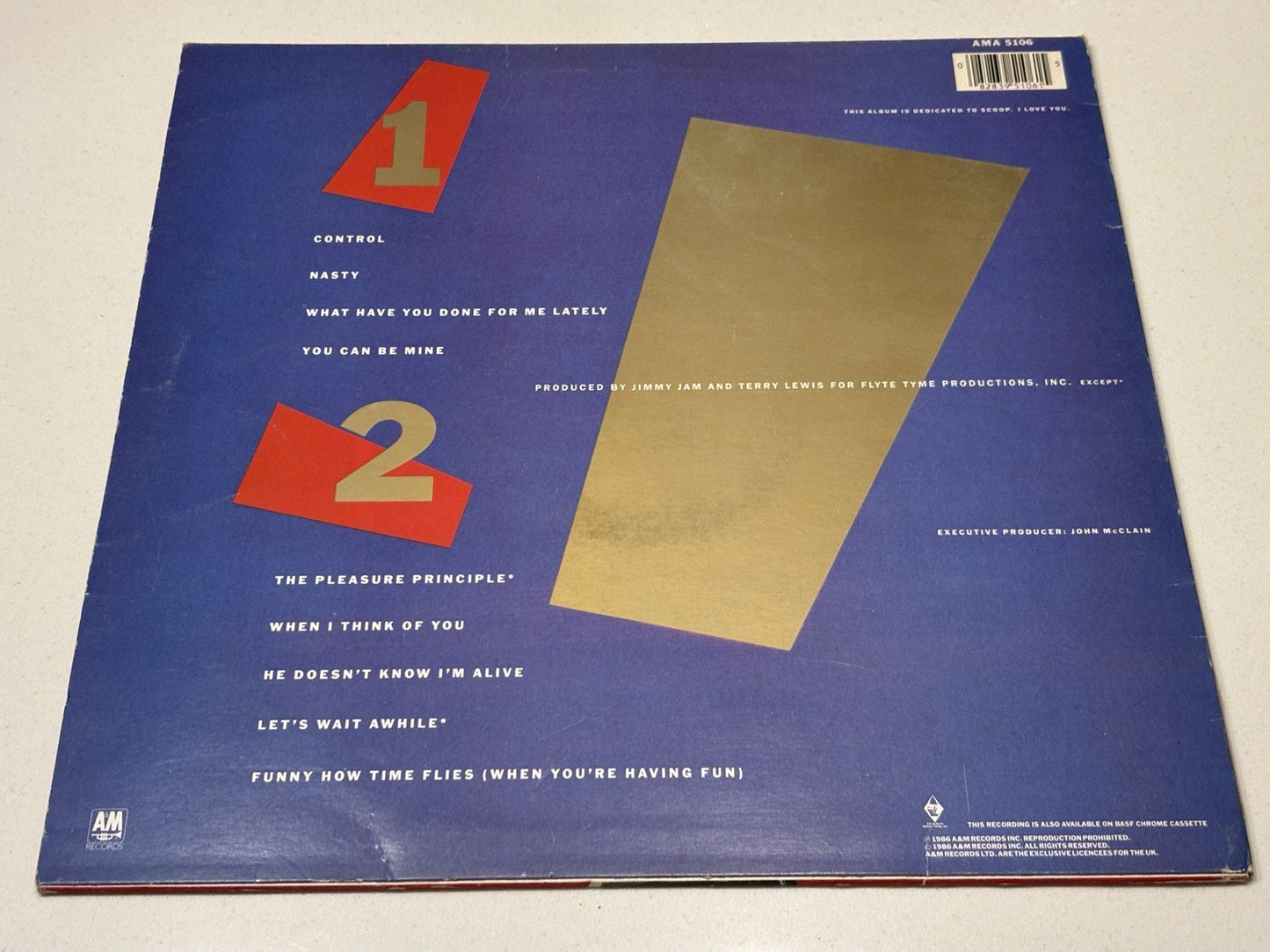 Janet Jackson - Control, LP, (Vinyl)