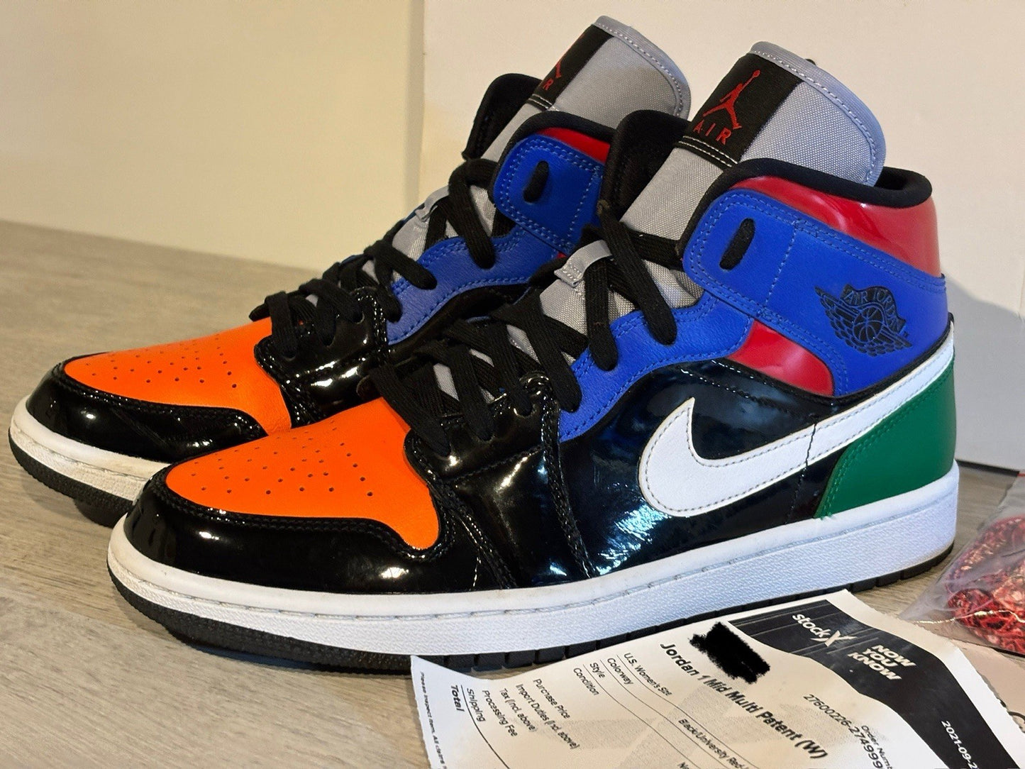 Stock X Authenticated Nike Air Jordan 1 Black University Red