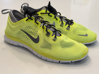 Nike WM Free 5.0 TR Fit 4 Yellow Running Trainers Size UK 6