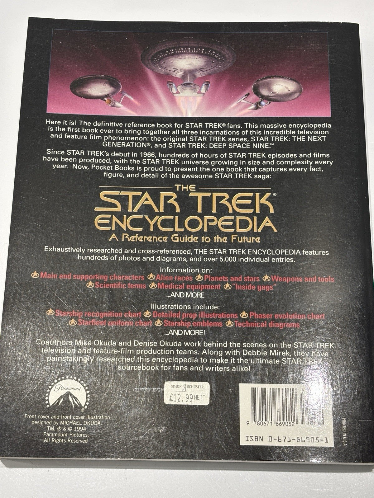 Star Trek Encyclopedia: A Reference Guide to the Future, Michael