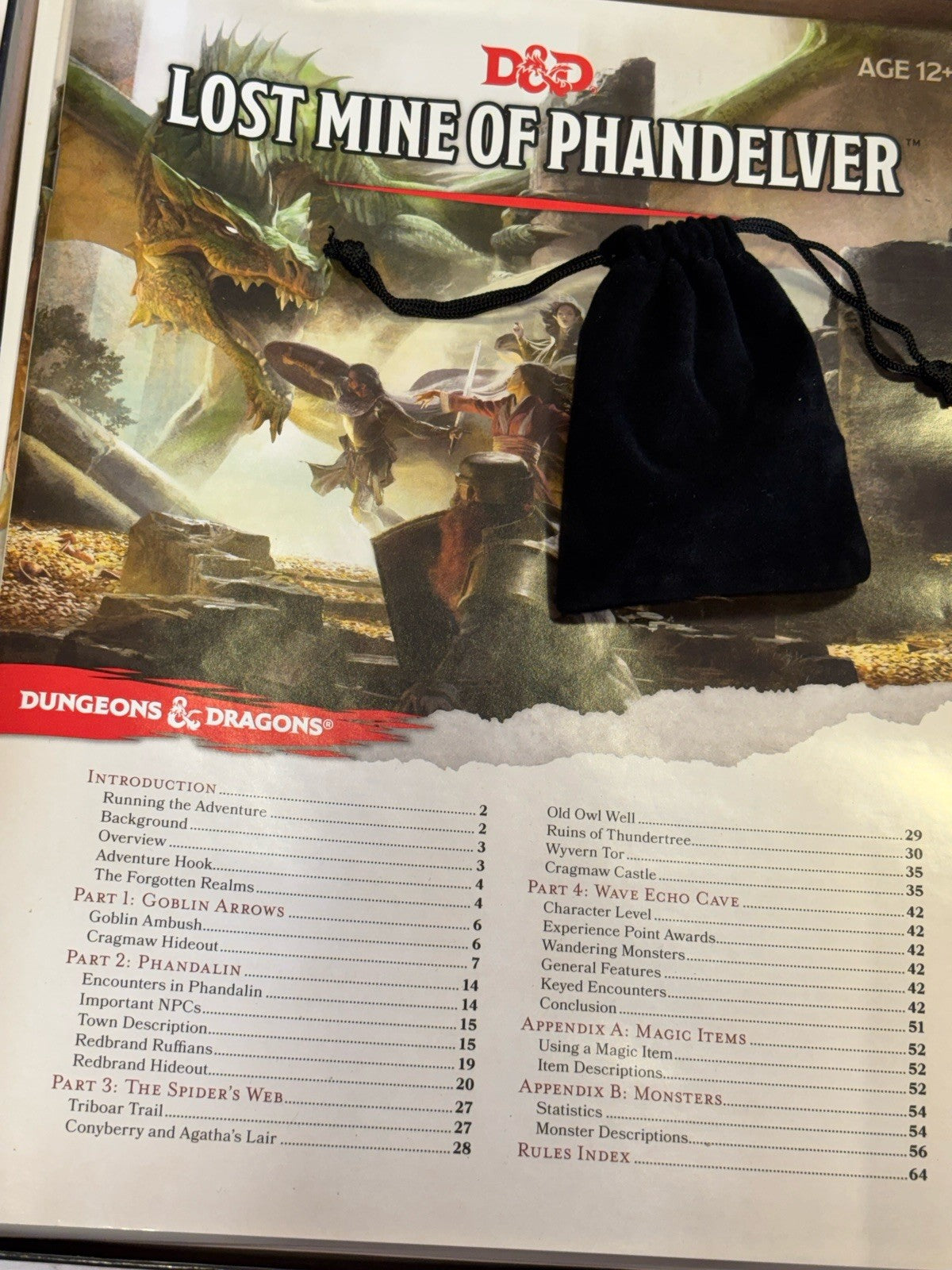 WOTC D&D 5E D20 STARTER SET LOST MINE PHANDELVER BOXED DUNGEON DRAGON OK + DICE