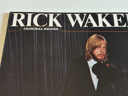 Rick Wakeman Rick Wakeman's Criminal Record LP Album Vinyl Record - EX