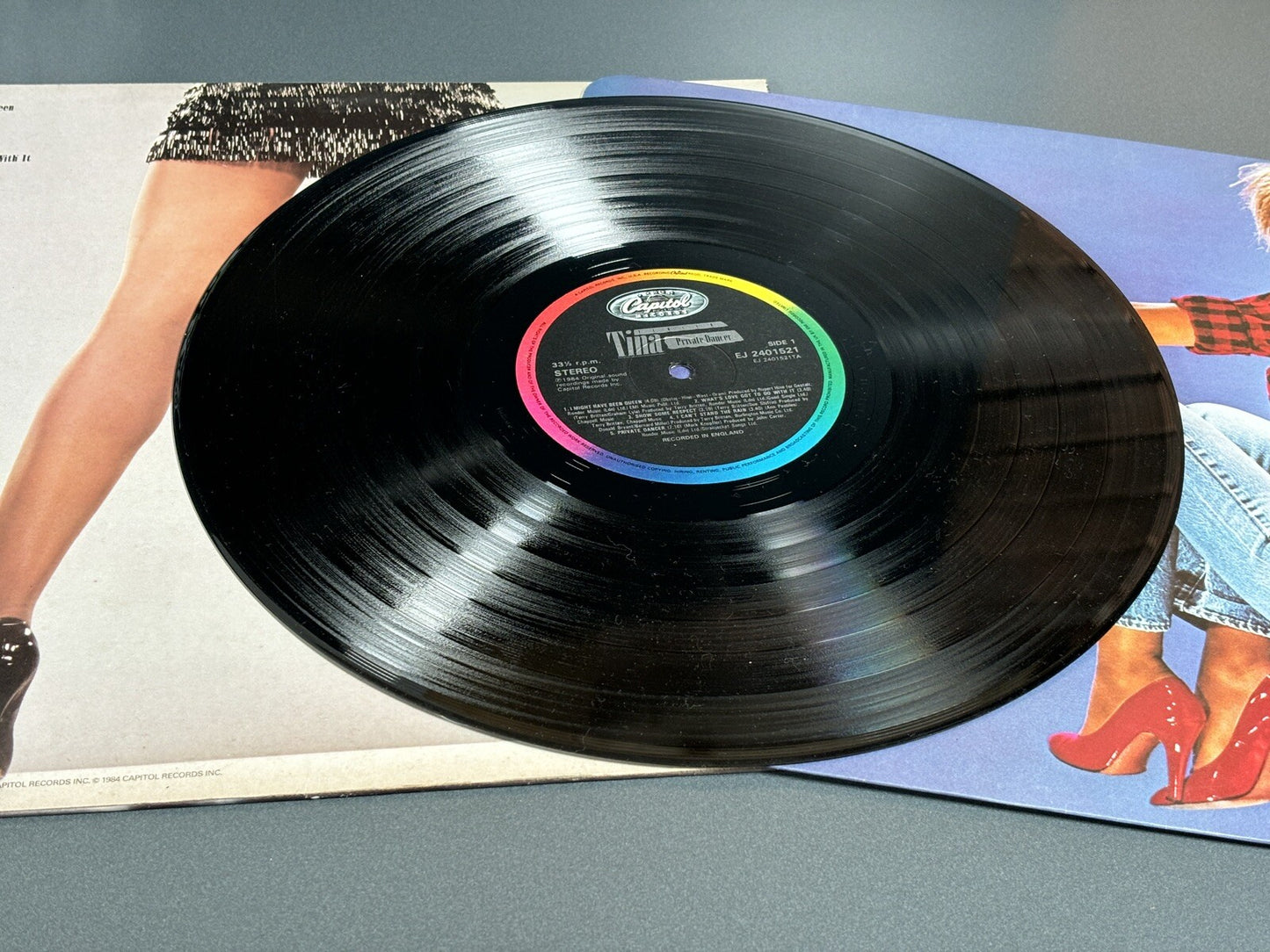 TINA TURNER private dancer, vinyl & inner