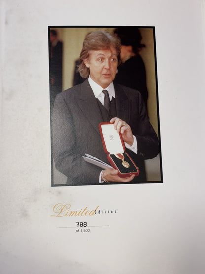 Sir Paul McCartney - Knighthood Limited Edition Book And Folder #788 of 1,500
