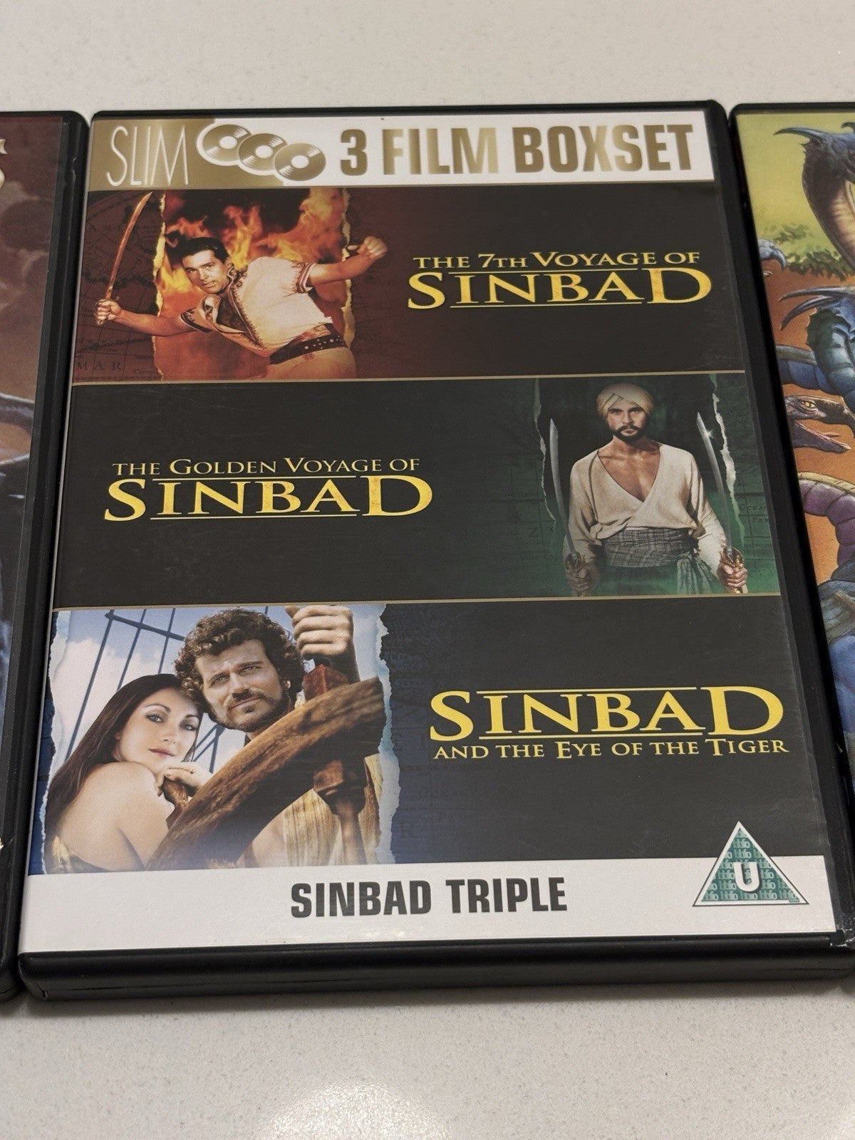 Sinbad Triple, Jason And The Argonauts, Clash Of The Titans Classic DVD’s.