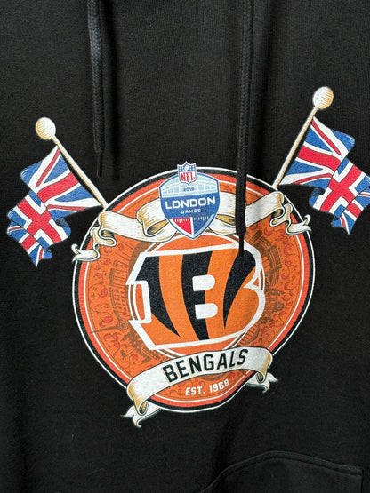 NFL London Games Bengals Jaguars Official Hoodie. Black. XXL