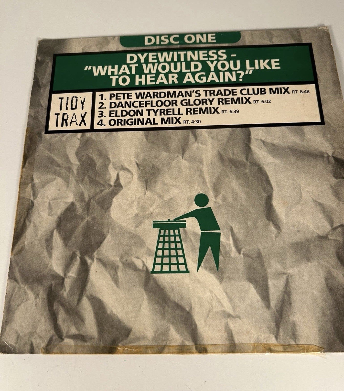 Dyewitness - What Would You Like to Hear Again? Vinyl Disc One - Tidy Trax