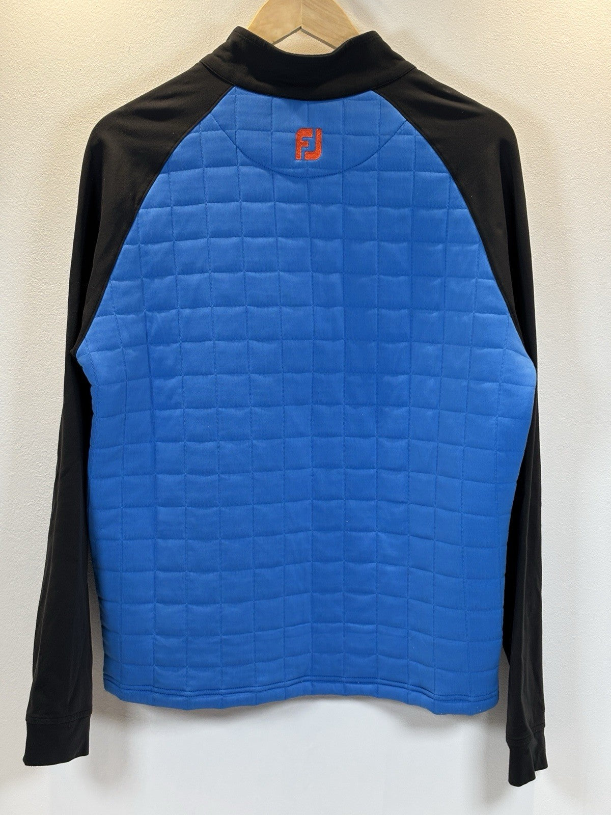 FOOTJOY QUILTED CHILLOUT HILLSIDE GOLF PULLOVER SAPPHIRE / BLACK Size Medium