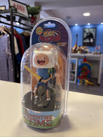 NECA Body Knockers Adventure Time Finn Solar Powered 6" Bobble Figure Sealed
