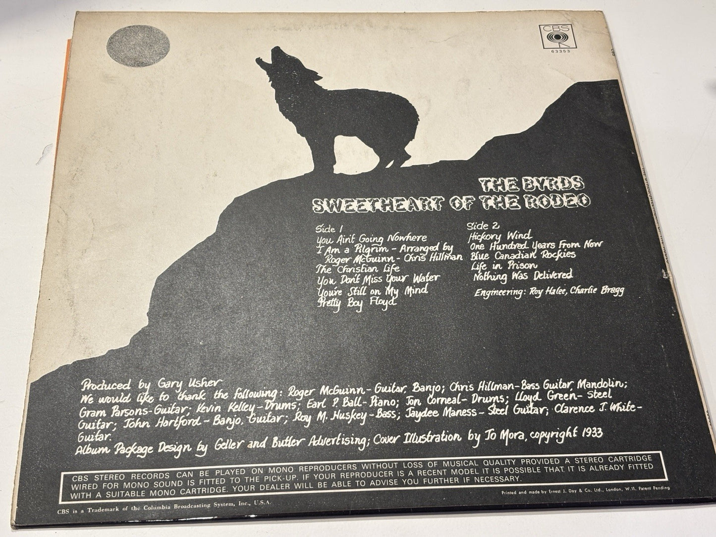 The Byrds Sweetheart Of The Rodeo 1968 UK CBS 1st Press