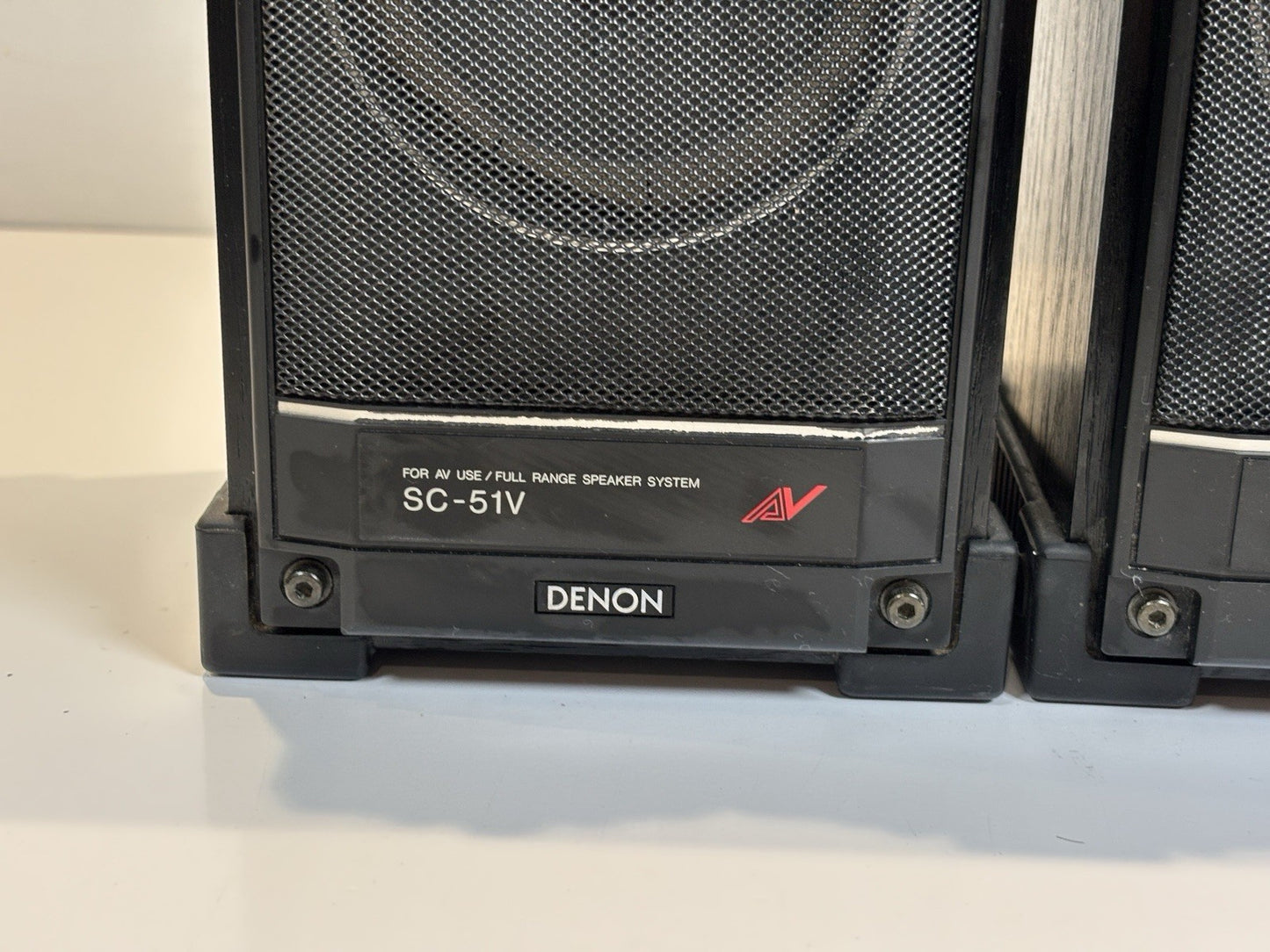 DENON SC-51V Full-Range Speakers Pair - Vintage Japan