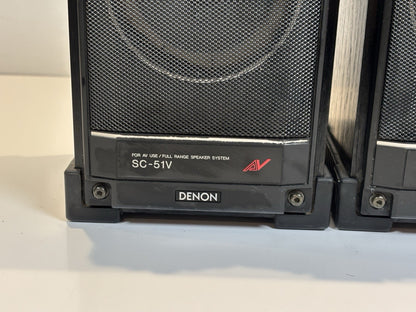 DENON SC-51V Full-Range Speakers Pair - Vintage Japan