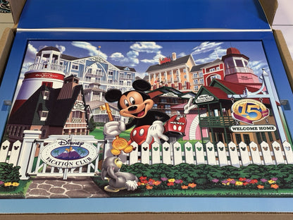 Disney Vacation Club 15th Anniversary Canvas Print & Planner Mint Condition