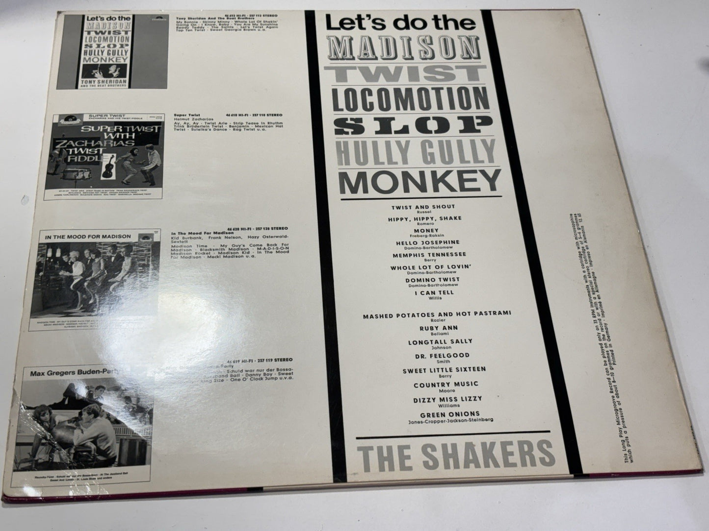 Stunning Let’s Do The Madison Twist, Polydor Mono LP, Hi-Fi 46639.