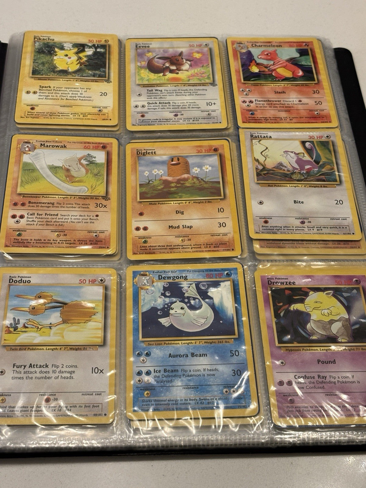 Pokemon Binder With 180x Cards inc 55x Jungle WOTC