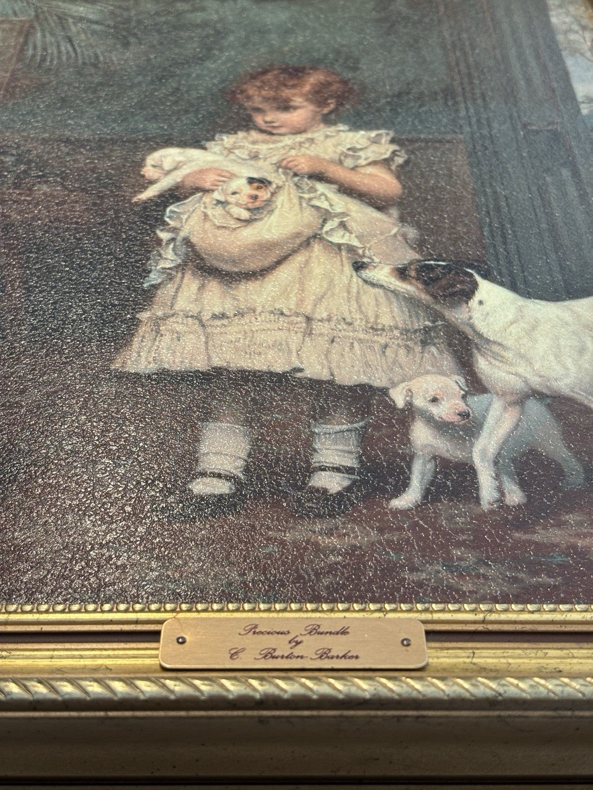 CHARLES BURTON BARBER Puppy Love Precious Bundle Picture Frame