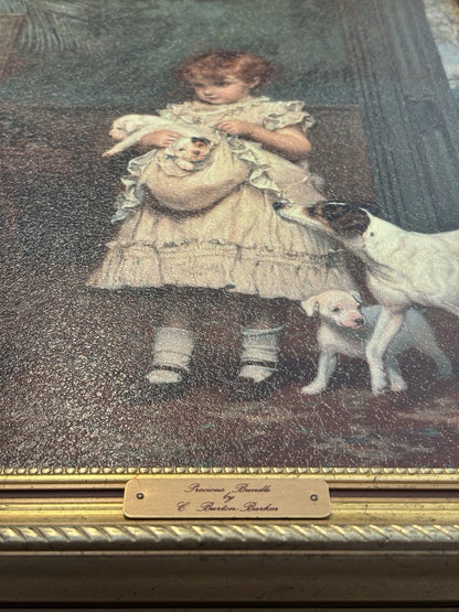 CHARLES BURTON BARBER Puppy Love Precious Bundle Picture Frame