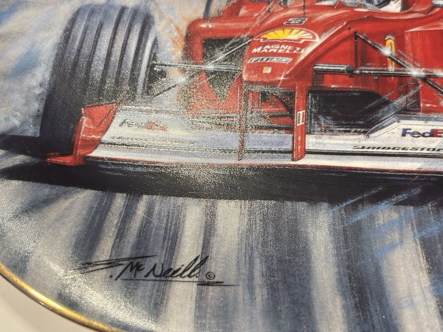 Rare Ferrari The Legend Plate San Marino Grand Prix April 2000 by Greg McNeill