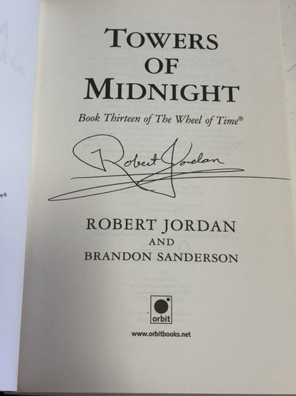Signed Towers Of Midnight By Robert Jordan First Edition