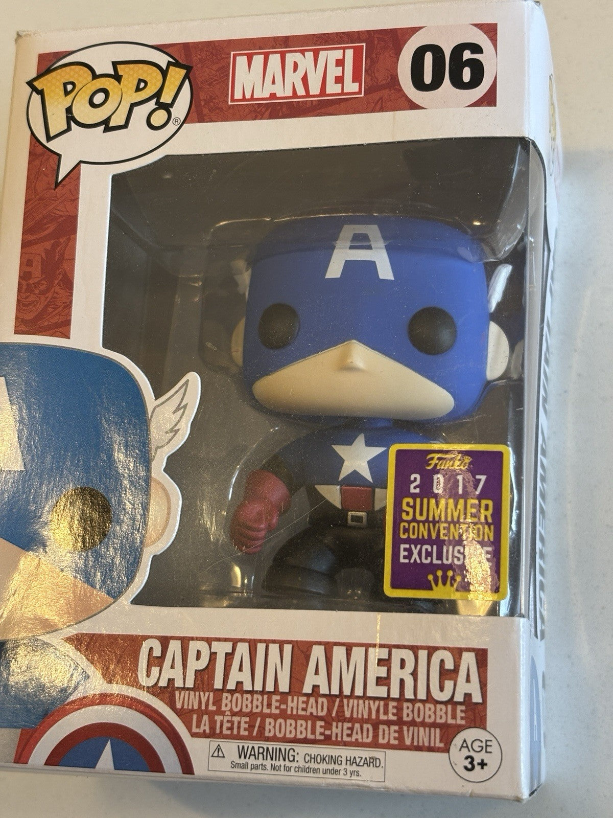 06 Captain America - Marvel - Funko POP 2017 Summer Convention Exclusive