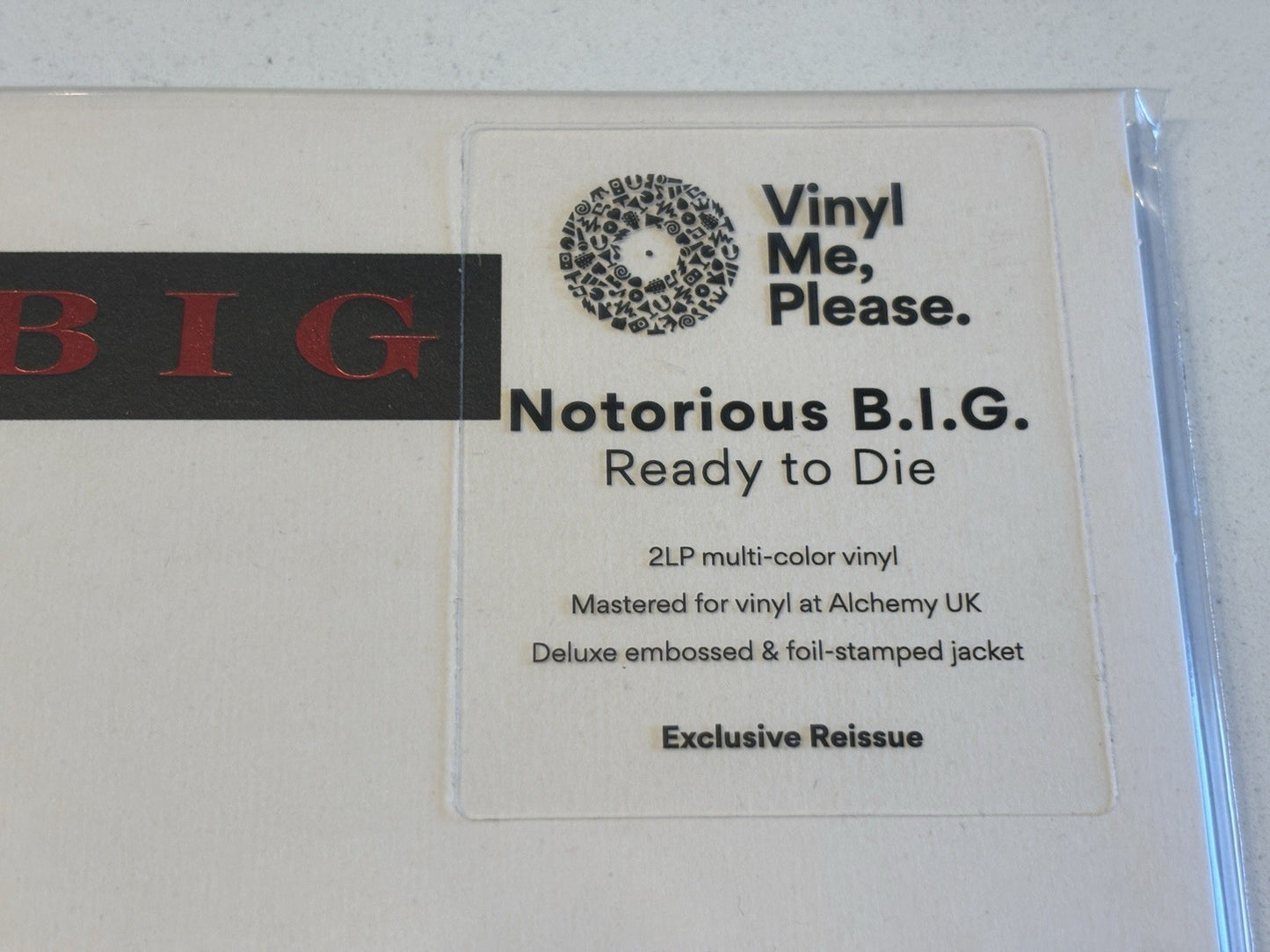 The Notorious B.I.G. - Ready To Die (VMP Red / White Splatter Vinyl me Please)