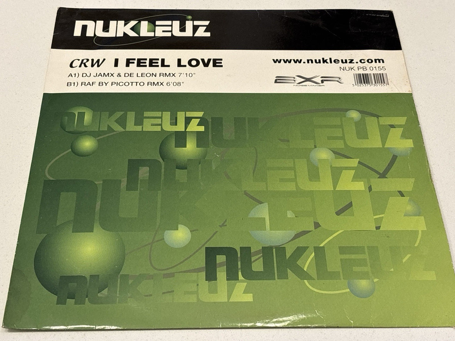 Nukleuz- CRW - I Feel Love & Hard Beat EP 9 - 12” VINYL RECORD DJ