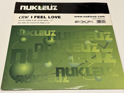 Nukleuz- CRW - I Feel Love & Hard Beat EP 9 - 12” VINYL RECORD DJ