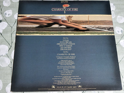 Chariots of Fire Vinyl LP Original Soundtrack by Vangelis 1981