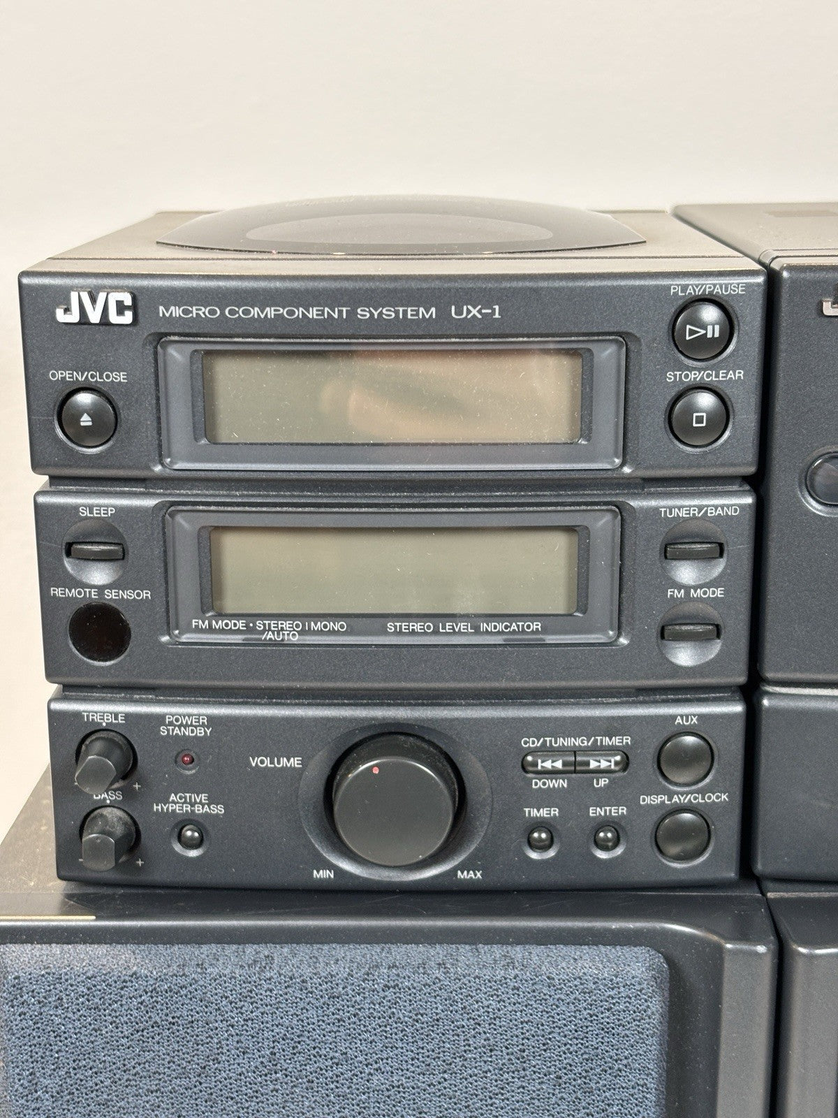 JVC UX-1 Micro Component System CD Tape Tuner Aux Mini Stack System TESTED VGC
