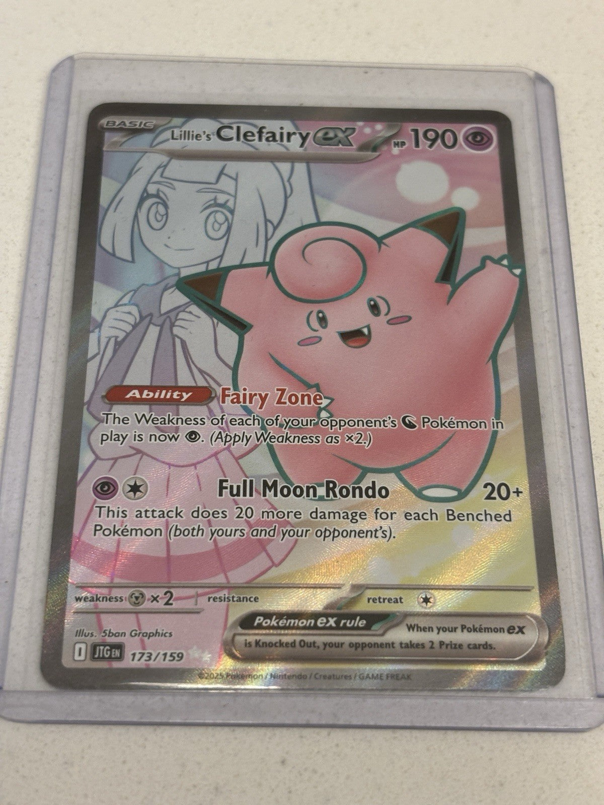 Lillie's Clefairy SR 173/159 Journey Together 2025 Pokemon