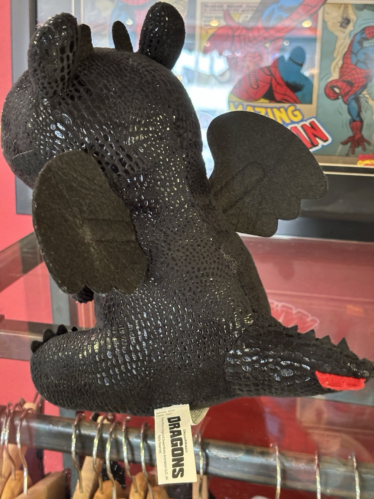 How To Train Your Dragon Night Fury Toothless Black Plush Soft Toy 24cm High