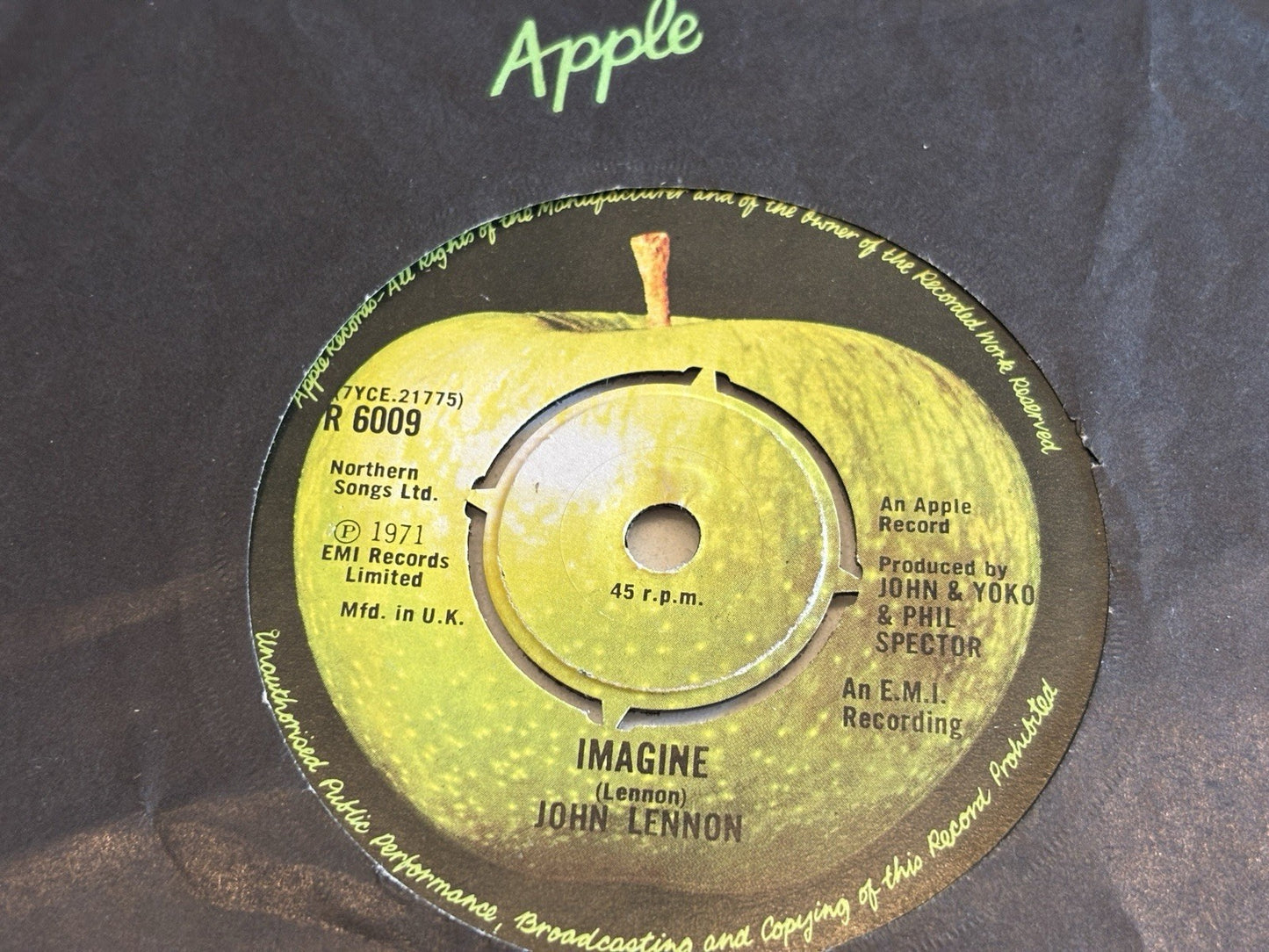 John Lennon - Imagine / Working Class Hero (R 6009) 1971