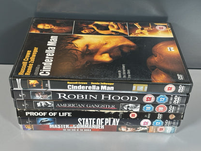 6x Russell Crowe Dvd Film Bundle