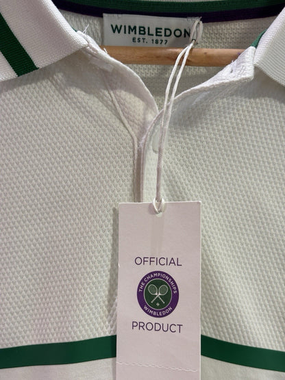 NEW Wimbledon White Polo Shirt Mens Size XL