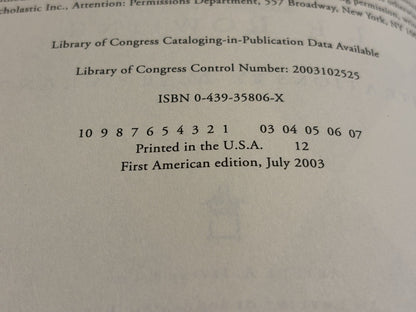 Harry Potter And The  Order Of The Phoenix American 1st Edition 2003 JK Rowling