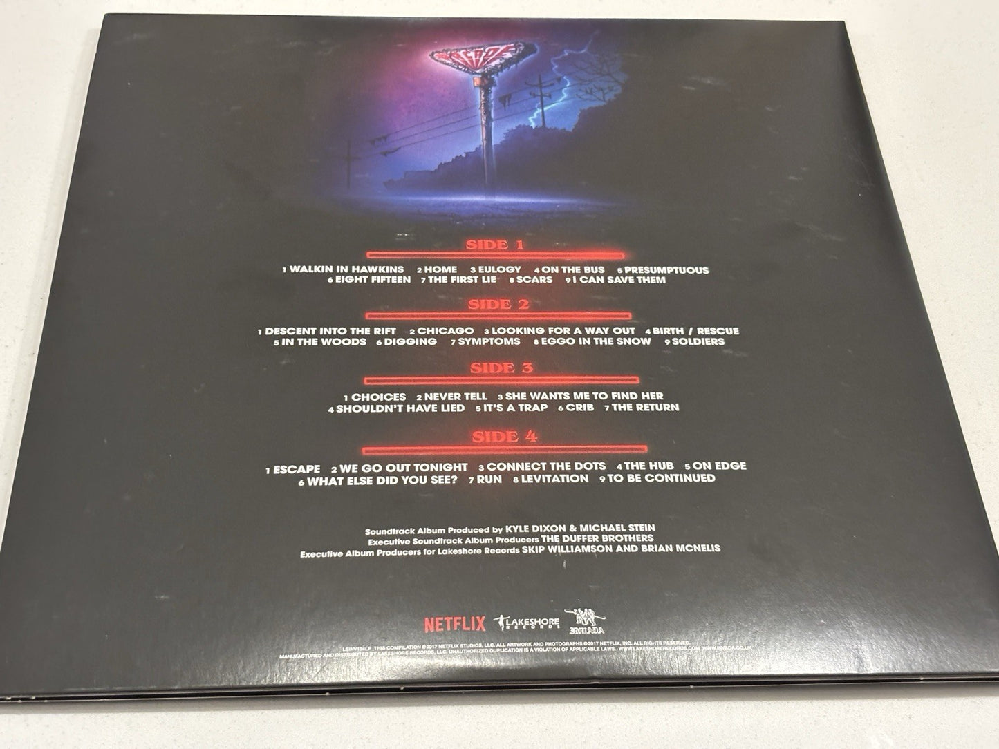 Rare Stranger Things 2 Purple White Splatter 2x LP Vinyl