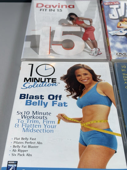 6x Fitness Workout Dvd Film Bundle