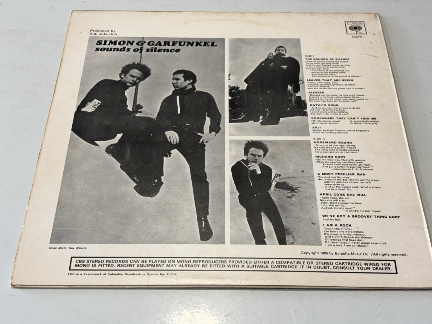 Simon & Garfunkel Sounds Of Silence LP Album Vinyl Record 62690 CBS - VG+/VG+