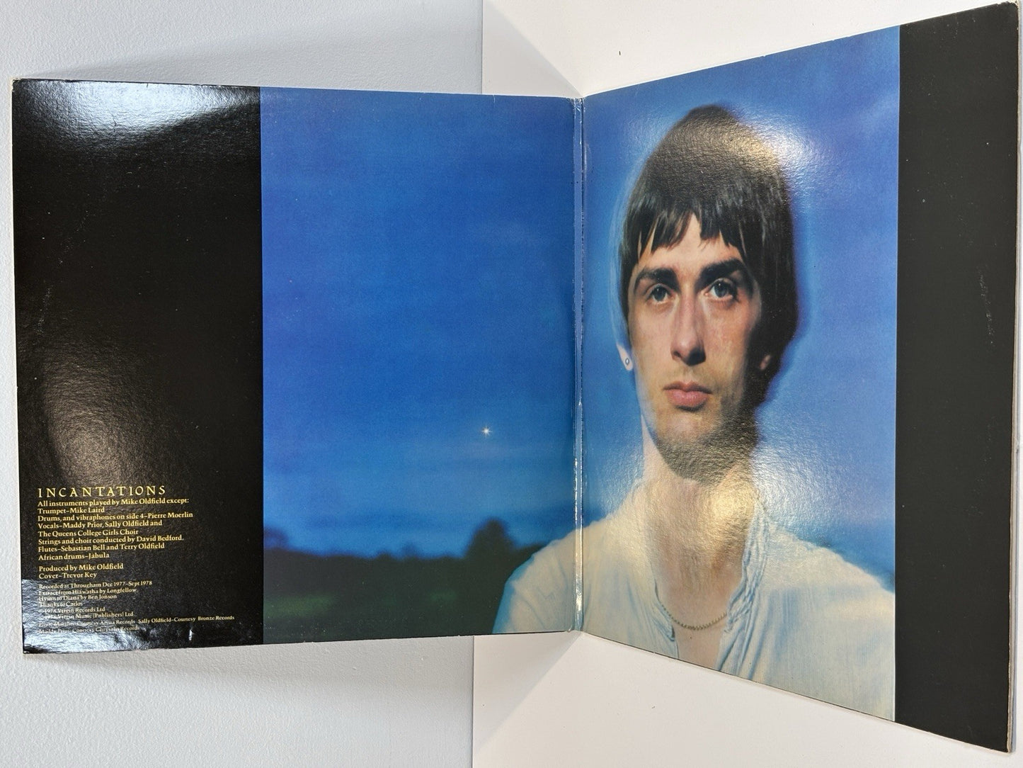 MIKE OLDFIELD Incantations Ex+ 1978 Denmark Virgin VDT101 Pop 2LP