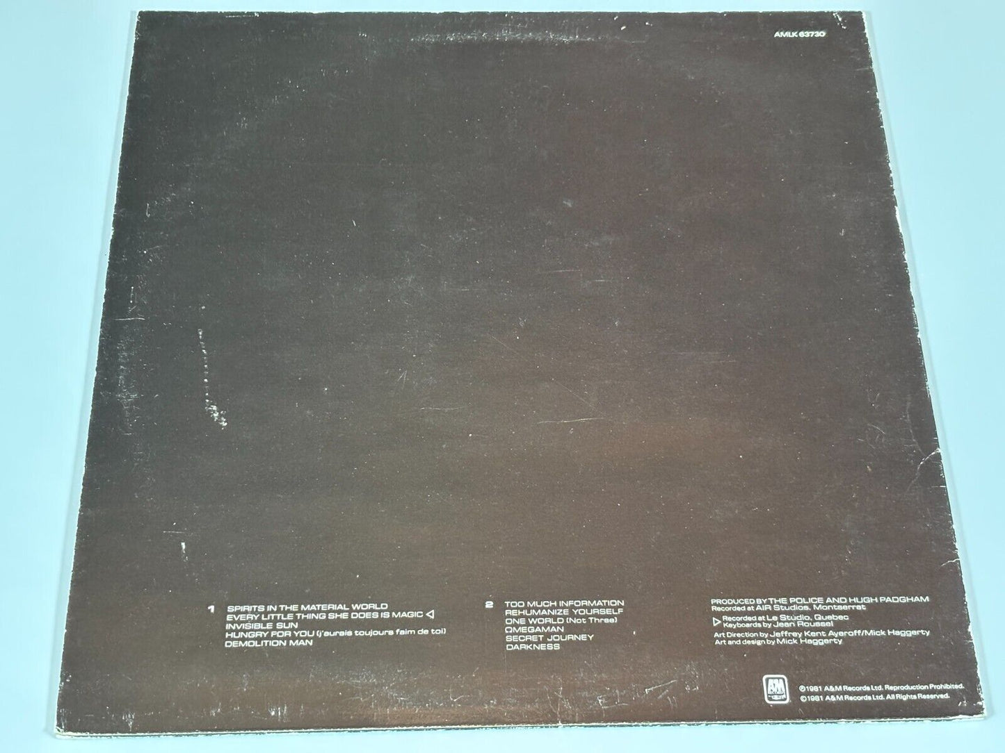 The Police GHOST IN THE MACHINE 1981 UK  1st Press