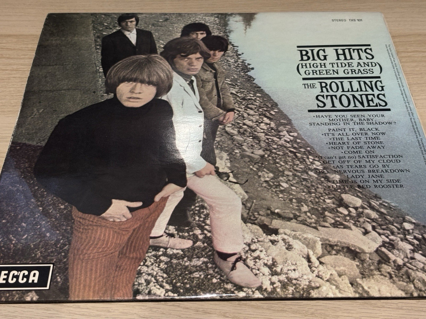 THE ROLLING STONES BIG HITS DECCA TXL 101 MICK JAGGER PSYCH UNBOXED LABEL MONO