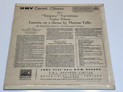 Elgar/Vaughan Williams - Enigma Variations/Fantasia On A Theme - Vinyl LP - VG