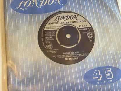 The Crystals Da Doo Ron Ron UK London 1963 Vinyl Record Excellent