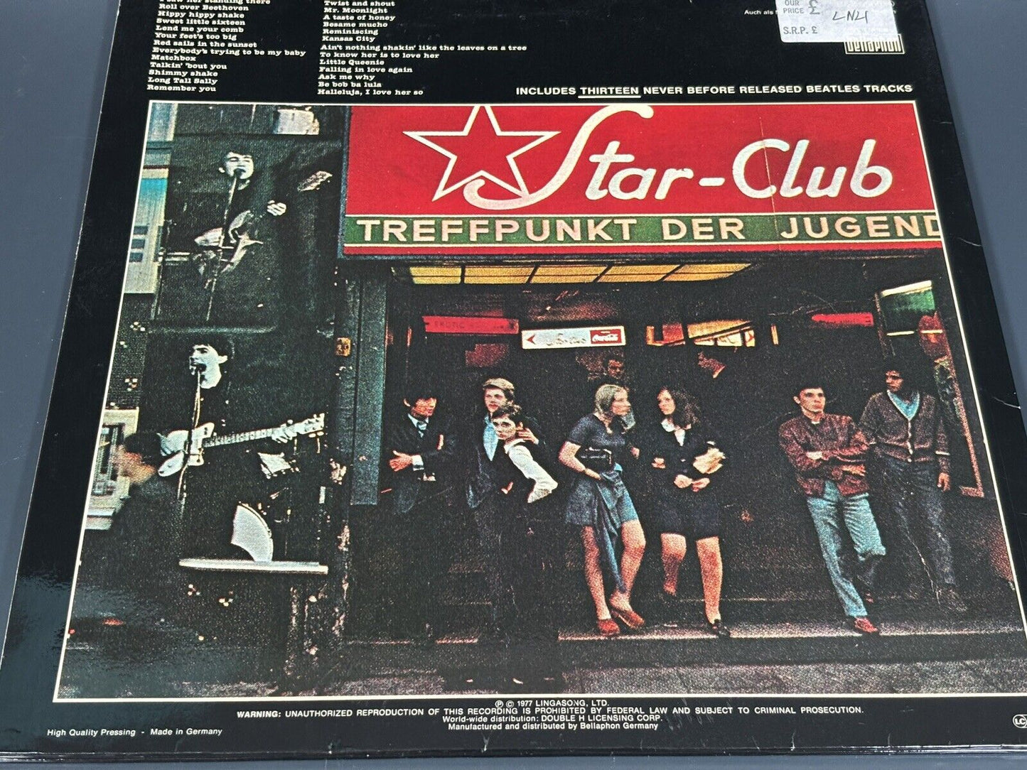 Rare The Beatles Live! At The Star-Club In Hamburg Germany 1962 BLS 5560