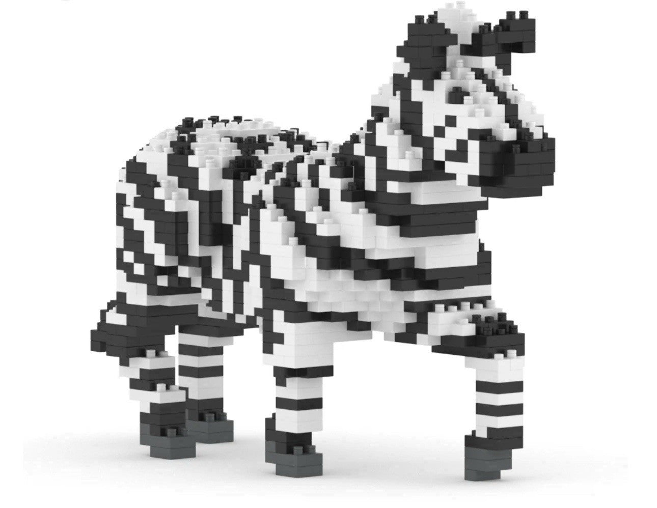JEKCA Animal Building Blocks Kit for Kidults Zebra 01S
