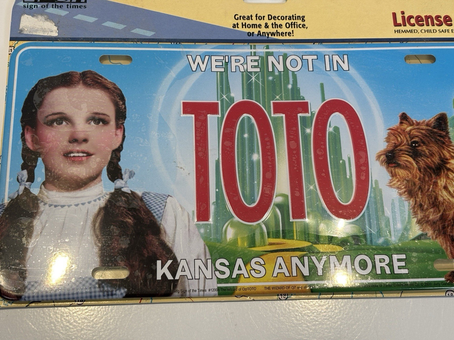 Wizard of Oz Toto License Plate